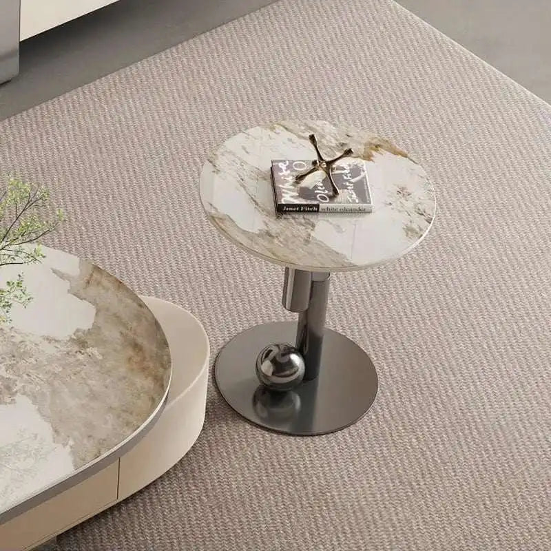 Oval Marble Coffee Table | Modern Living Room Furniture