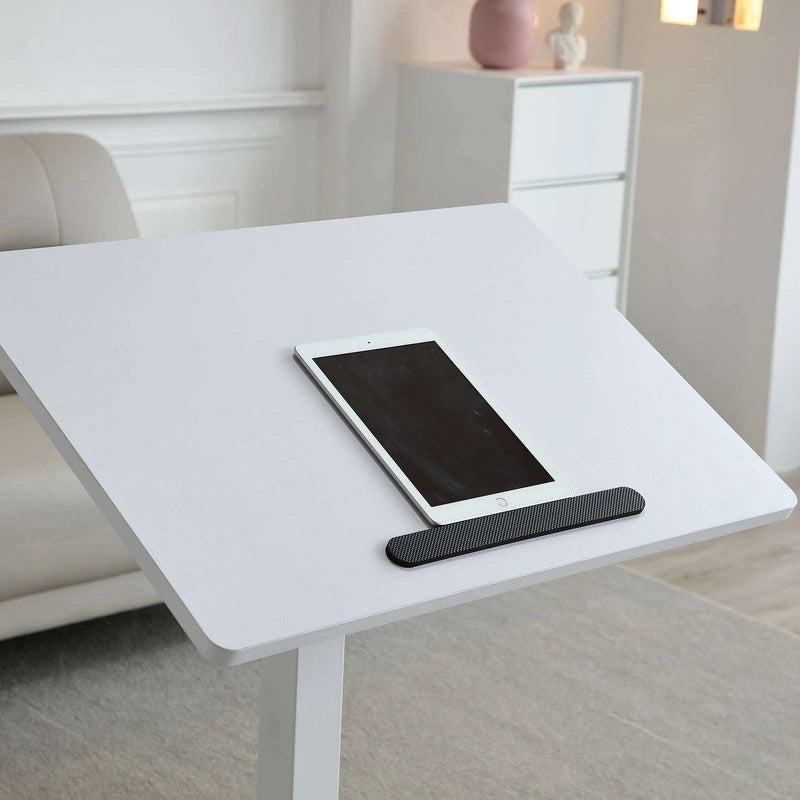 White Mobile Laptop Desk | Adjustable Standing Desk