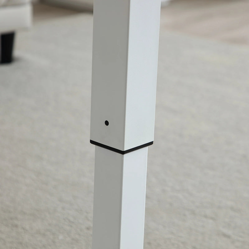 White Mobile Laptop Desk | Adjustable Standing Desk