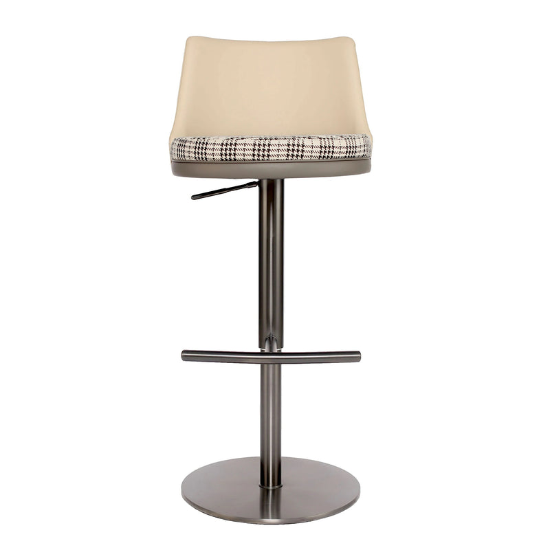 Two-Tone Adjustable Bar Stool | Swivel Kitchen Stool