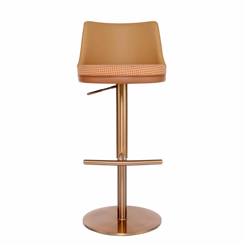 Two-Tone Adjustable Bar Stool | Swivel Kitchen Stool
