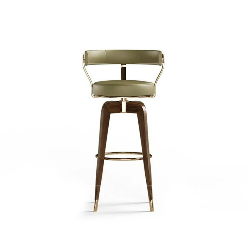 Walnut Swivel Bar Stool - Modern Kitchen & Bar Seating