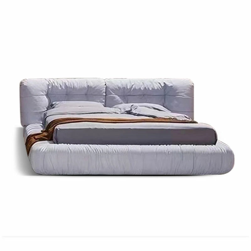 Tufted Upholstered Bed – Low Profile Frame