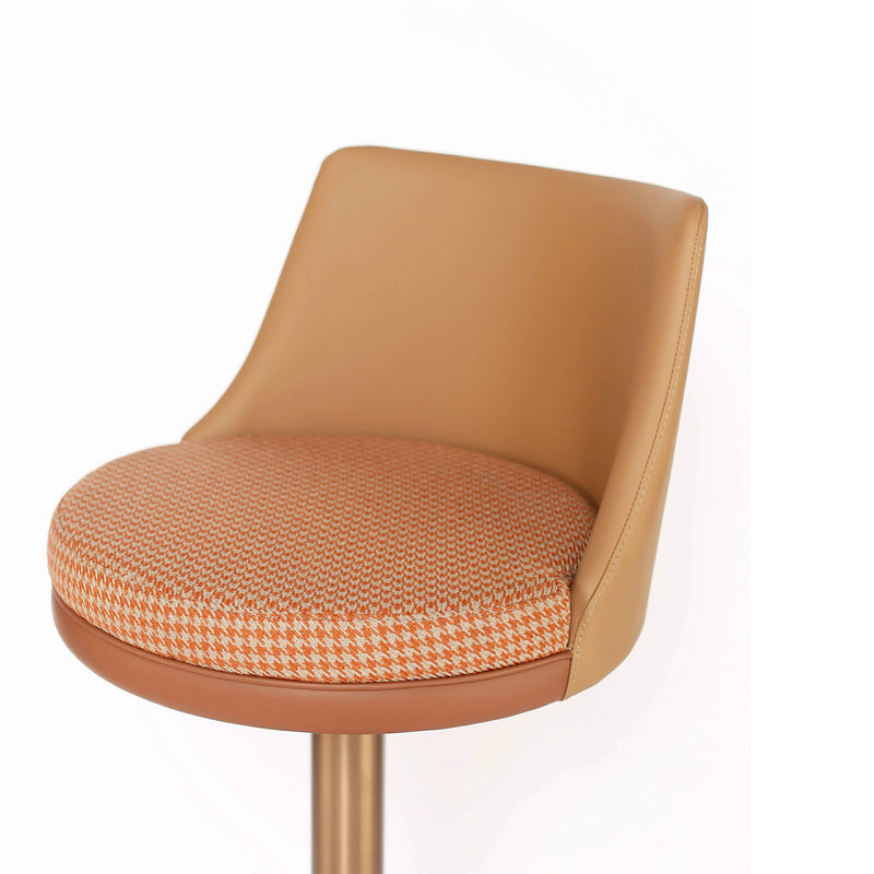 Two-Tone Adjustable Bar Stool | Swivel Kitchen Stool