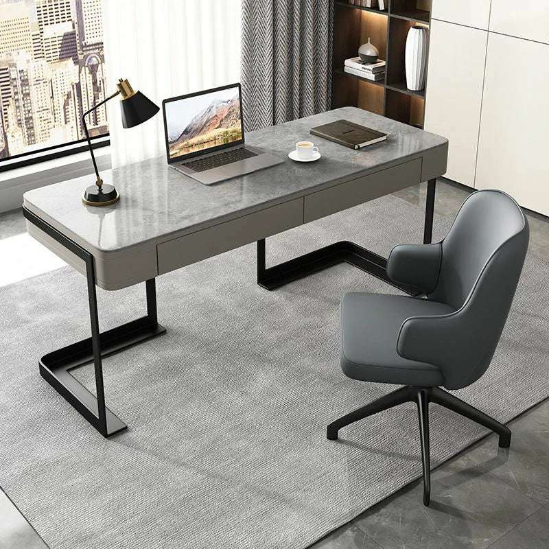 Sintered Stone Office Desk | Modern Executive Desk Set