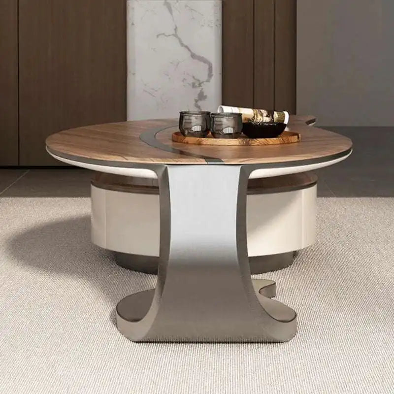 Nesting Coffee Tables - Wood & Metal Accent Furniture