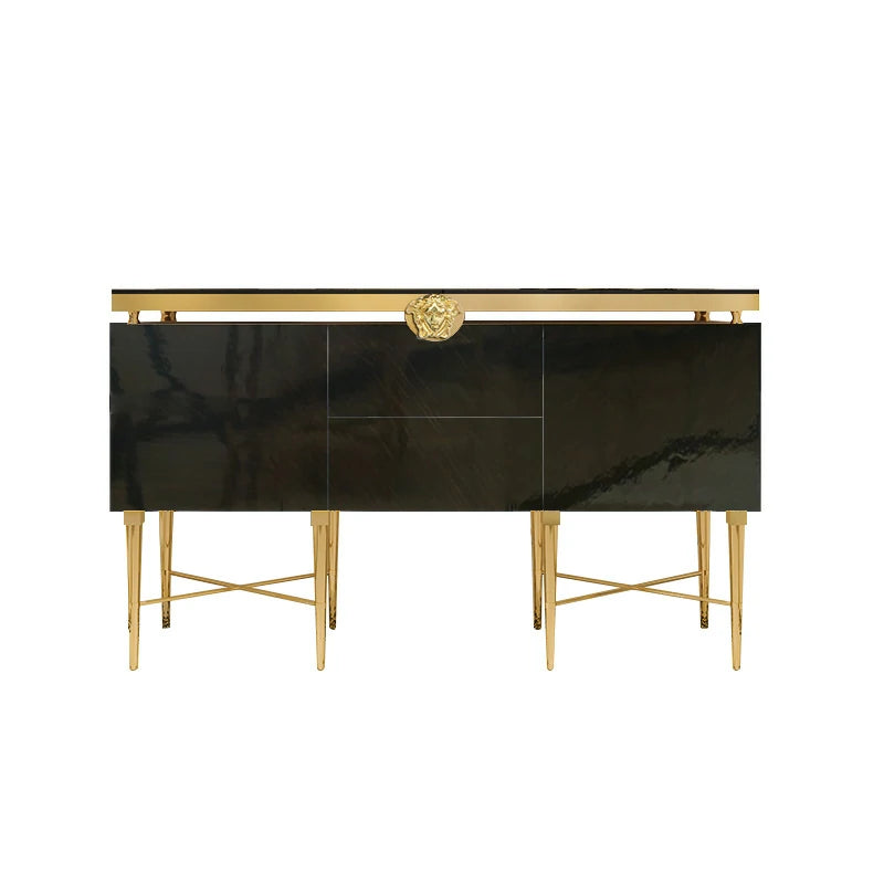 Inspired Luxury Sideboard with Gold Accents