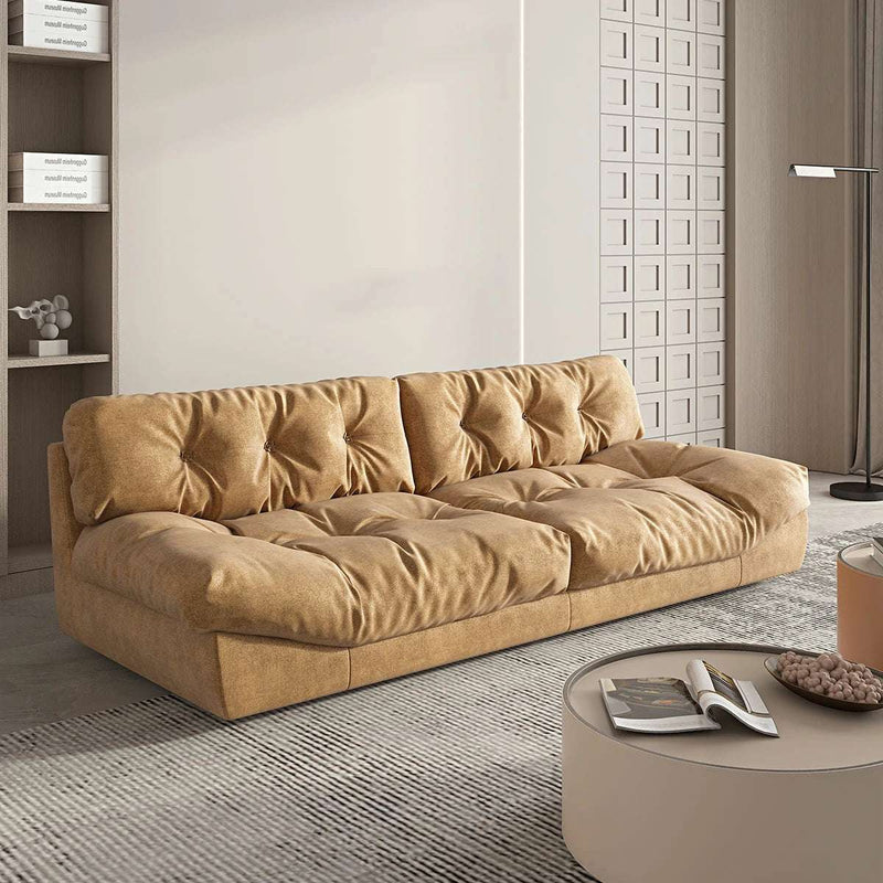 Yellow Tufted Sofa - Modern Living Room