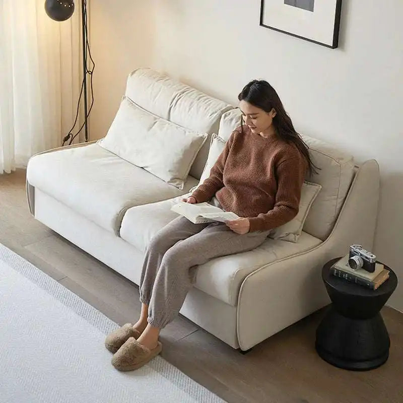 FUNROLUX Modern Convertible Sofa Bed with Plush Cushions