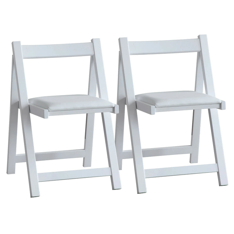 Wooden Folding Dining Chairs with Cushions