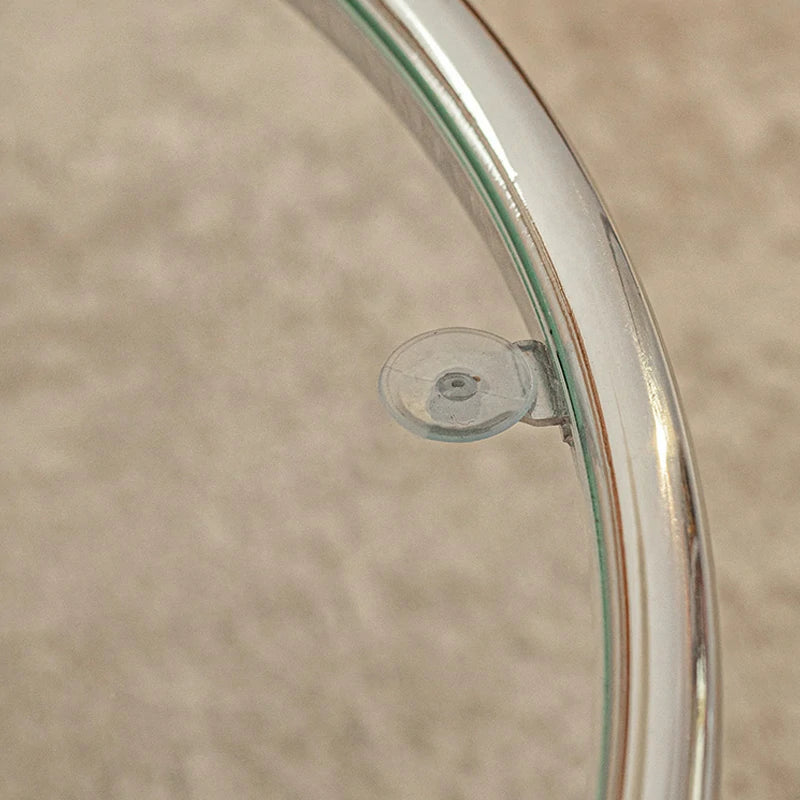 Glass Nesting Tables - Modern Chrome Coffee Table Set