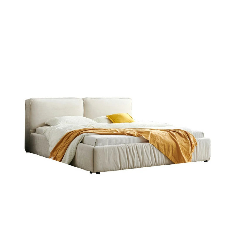 Upholstered Bed Frame | Modern Platform Bed with Headboard
