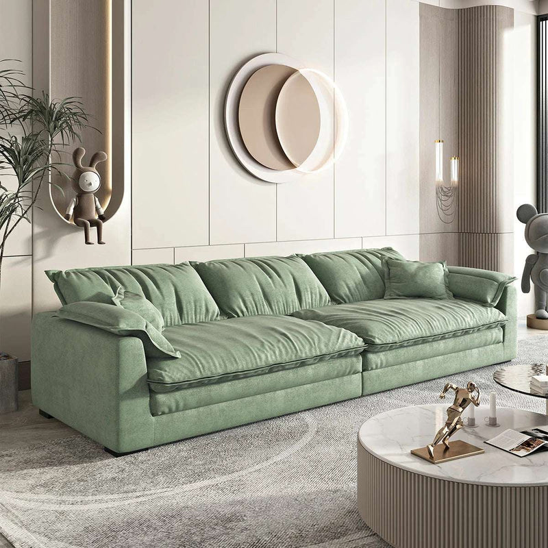 Modern Beige Oversized Sofa - Plush & Spacious Design