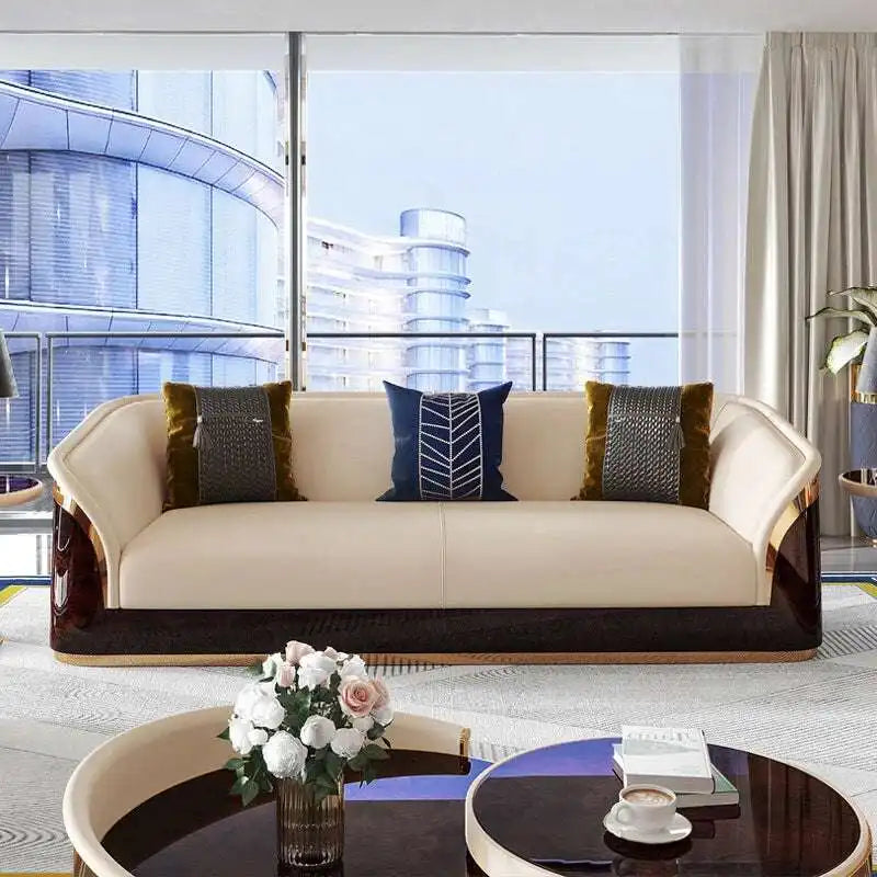 Modern Cream Sofa: Luxury & Chic Design