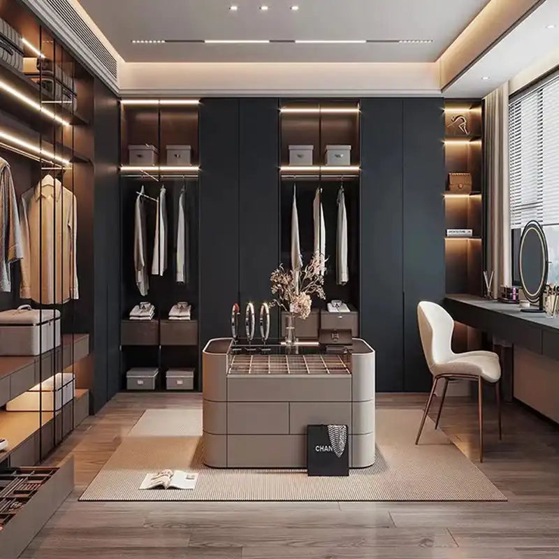 Cloakroom Customized Closet Showroom Closet Showroom Storage Cabinet Home Wardrobe Shopping Mall Display Cabinet Storage Locker