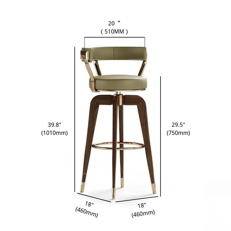 Walnut Bar Stool - Modern Kitchen & Bar Seating