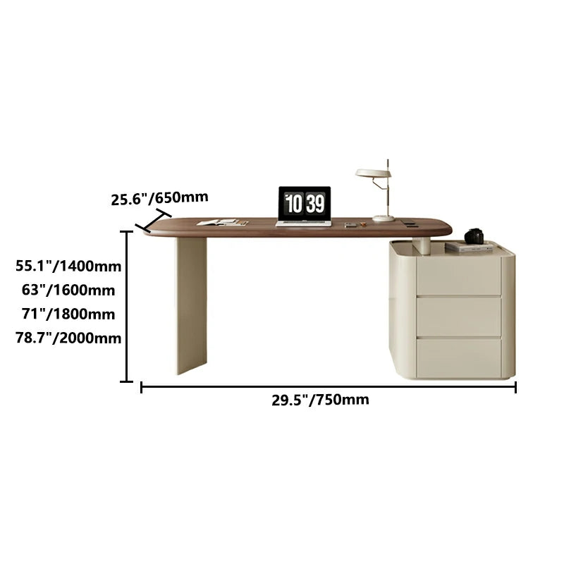 Executive Desk | Modern Veneer & Leather Office Desk
