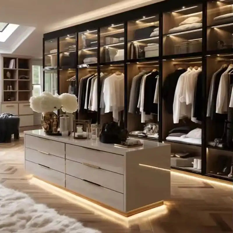 Customized Closet Showroom Closet Showroom Storage Cabinet Home Wardrobe Shopping Mall Display Cabinet