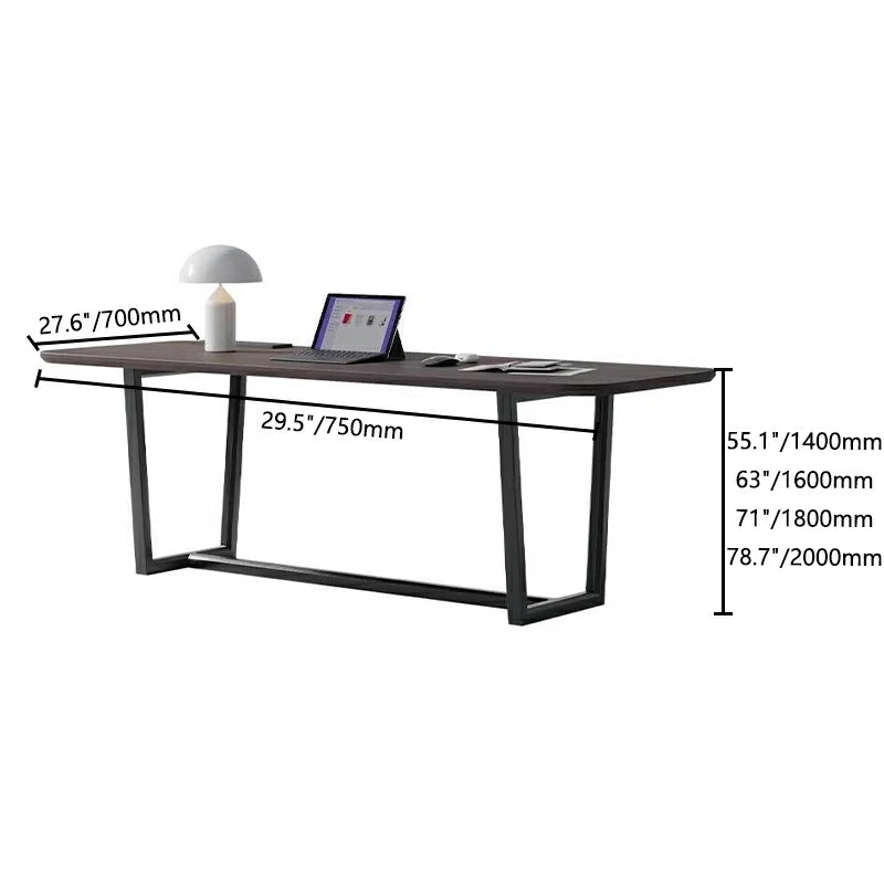 Walnut Desk with Steel Frame | Modern Minimalist Design