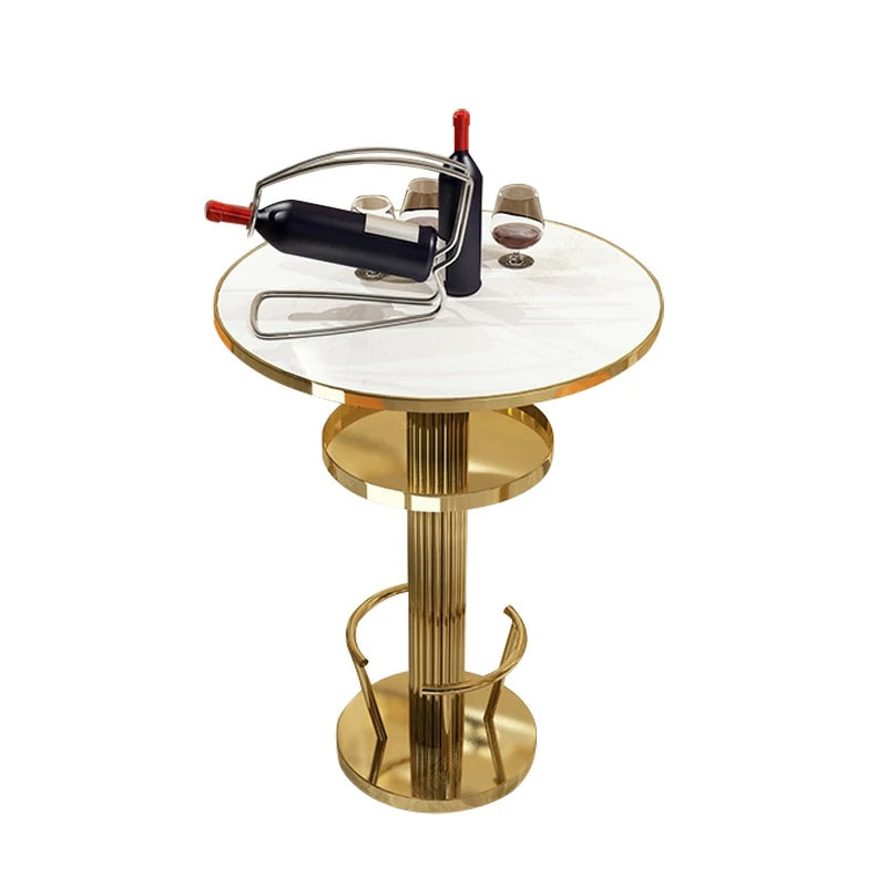 Marble Bar Table - Gold Base | Modern Home Bar Furniture