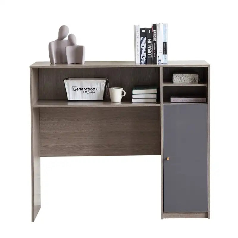 Modern Kitchen Pantry Sideboard with Shelves in Grey