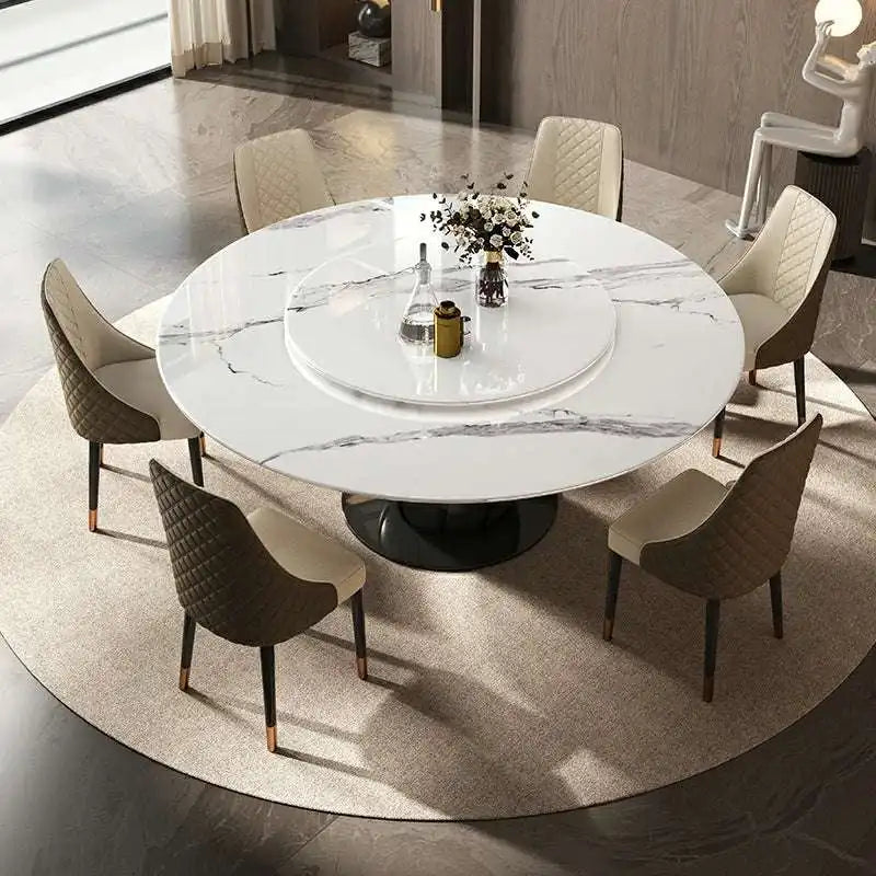 Extendable Marble Dining Table - Seats Up To 8