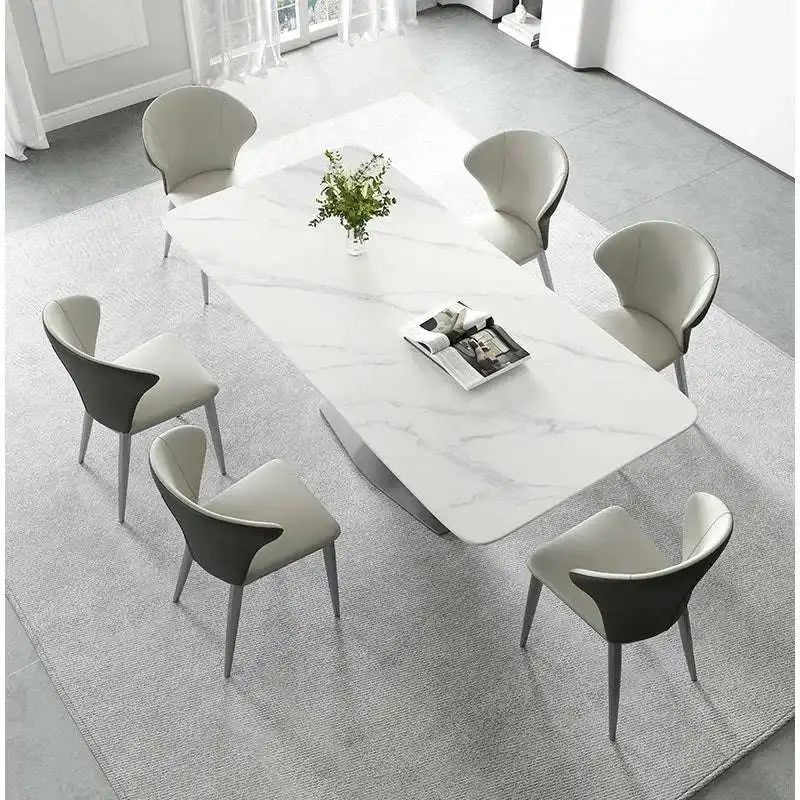 Rectangular Dining Table | Seats 8 | Sculptural Base