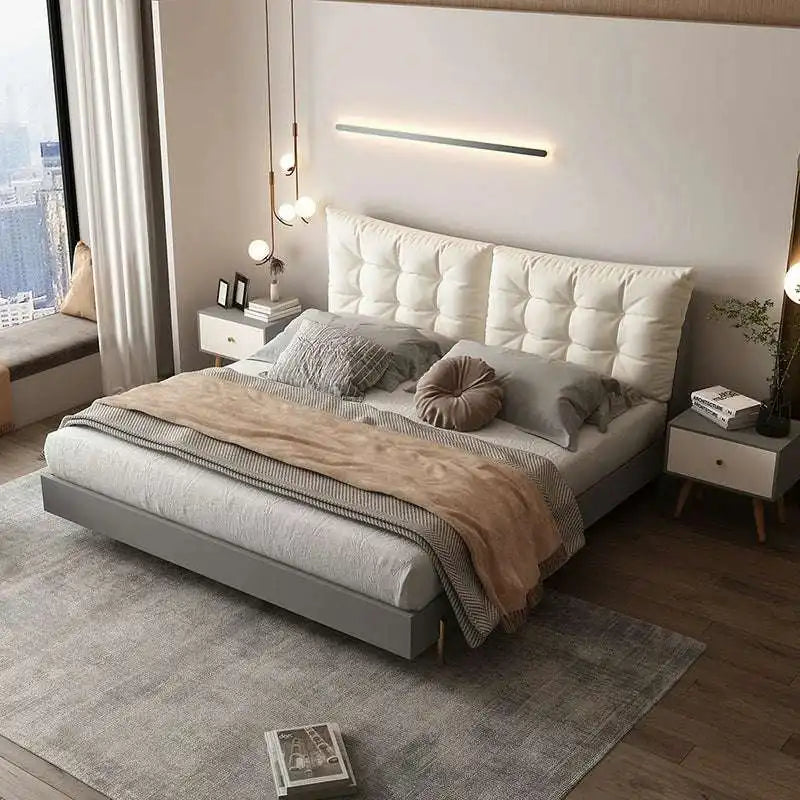 Luxury Pillow Bed - Modern Platform Bed Frame