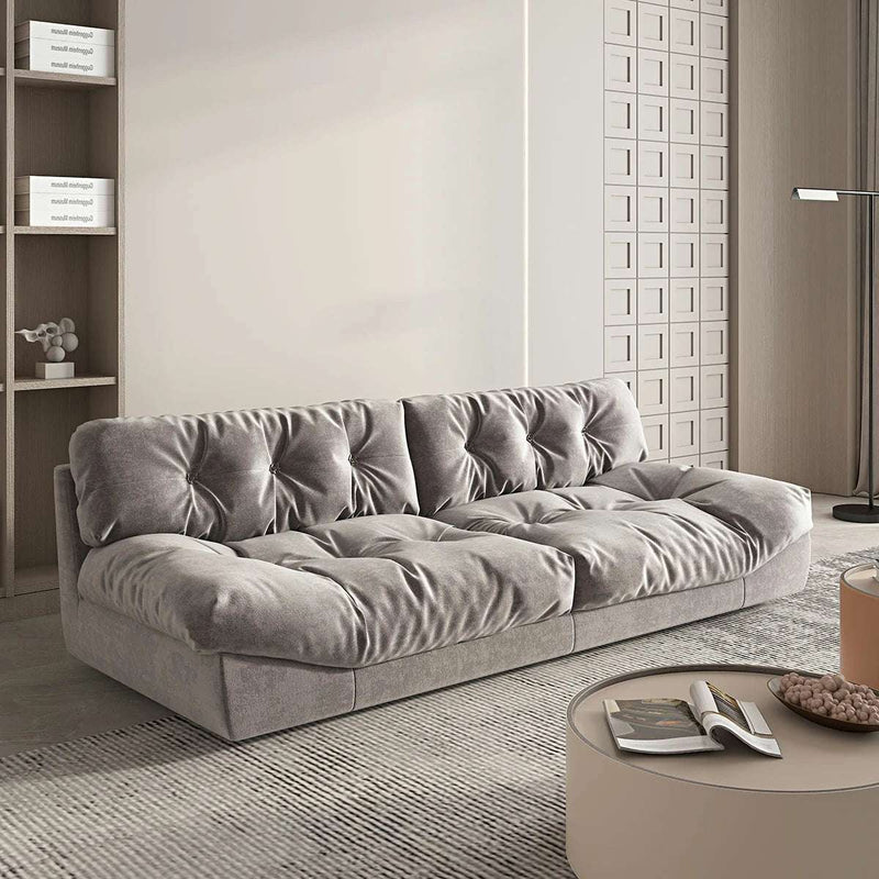 Yellow Tufted Sofa - Modern Living Room