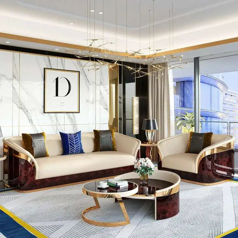 Modern Cream Sofa: Luxury & Chic Design