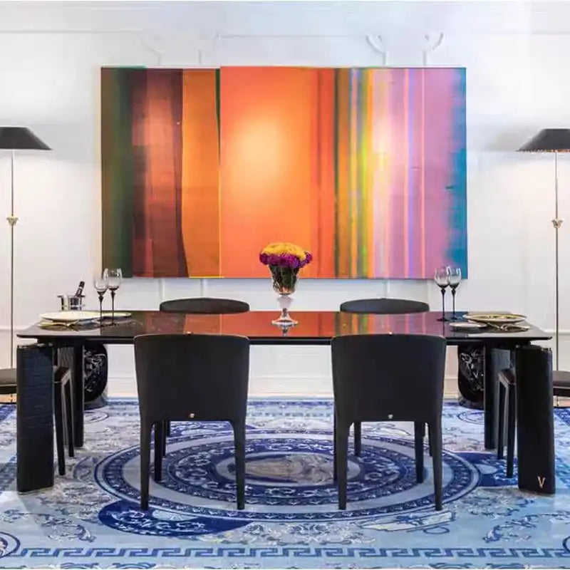 Black & Gold Dining Chair - Modern Accent Seating