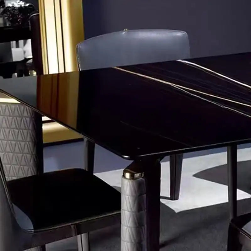 Black & Gold Dining Chair - Modern Accent Seating
