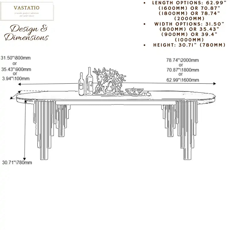 Oval Marble Dining Table - Gold Base | Luxury Dining Room Furniture