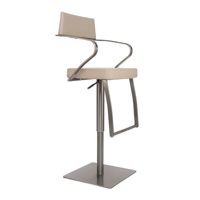 Beige Adjustable Bar Stool | Modern Kitchen & Bar Seating