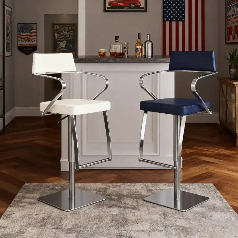 Beige Adjustable Bar Stool | Modern Kitchen & Bar Seating