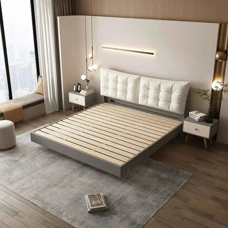 Luxury Pillow Bed - Modern Platform Bed Frame