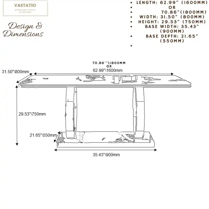 Marble Dining Table - Gold Base | Modern Elegance