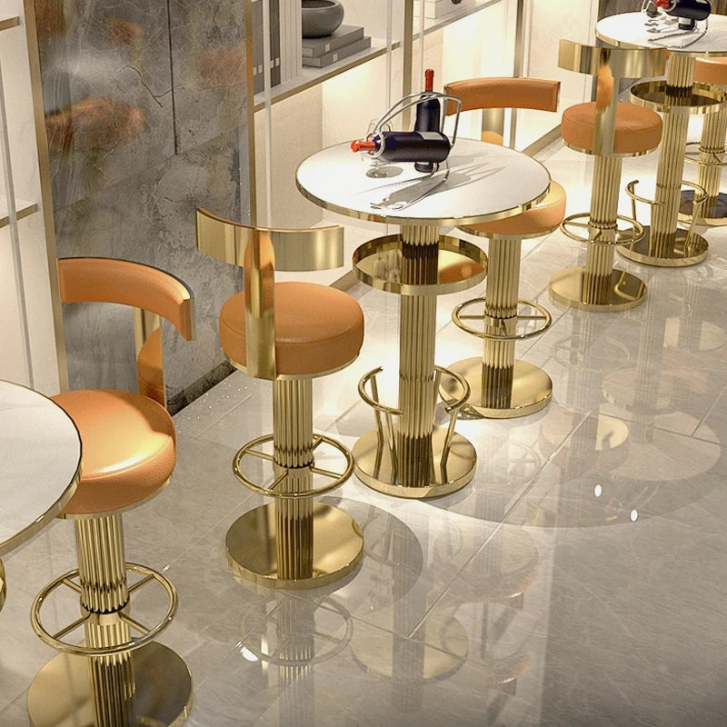 Marble Bar Table - Gold Base | Modern Home Bar Furniture