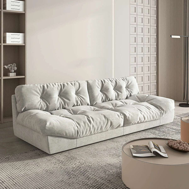 Yellow Tufted Sofa - Modern Living Room