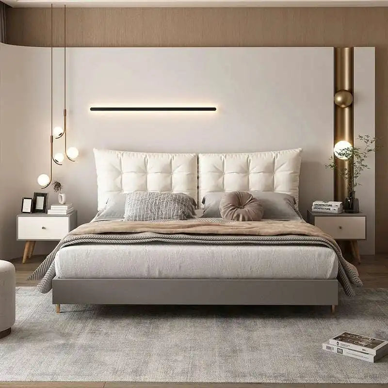 Luxury Pillow Bed - Modern Platform Bed Frame