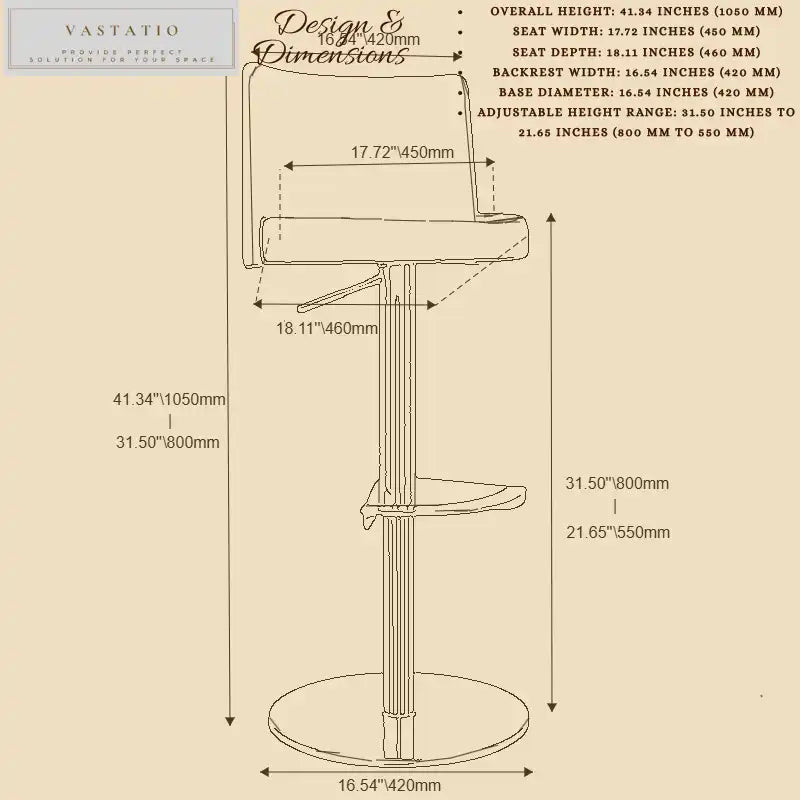 Pink Bar Stool: Adjustable Height Swivel | Modern Comfort