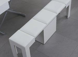 Extendable Stool Set - Space Saving Padded Bench - Modern