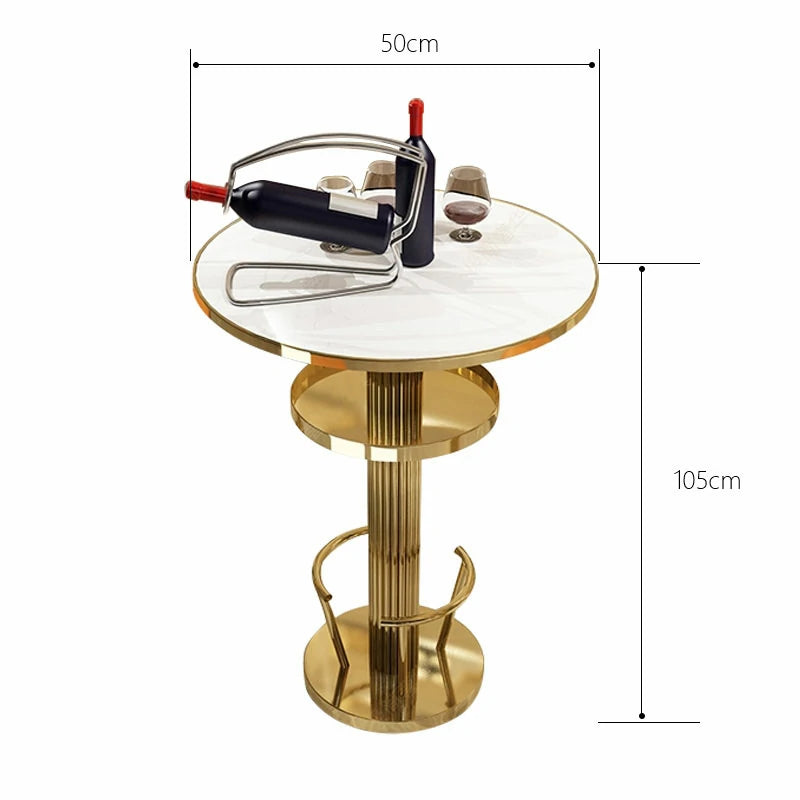 Marble Bar Table - Gold Base | Modern Home Bar Furniture