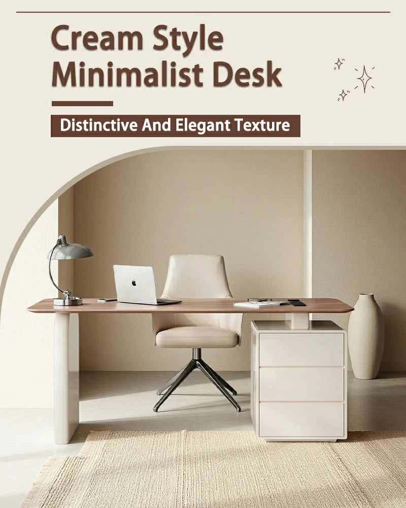  Cream Style Minimalist Desk