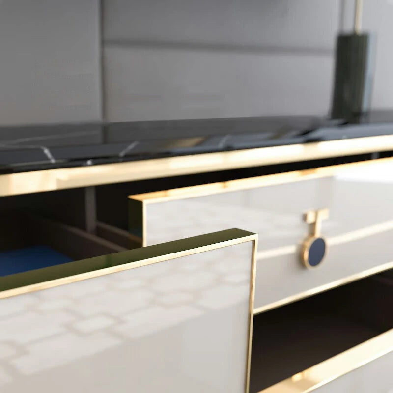 Luxury Marble Top TV Stand | Modern Entertainment Center