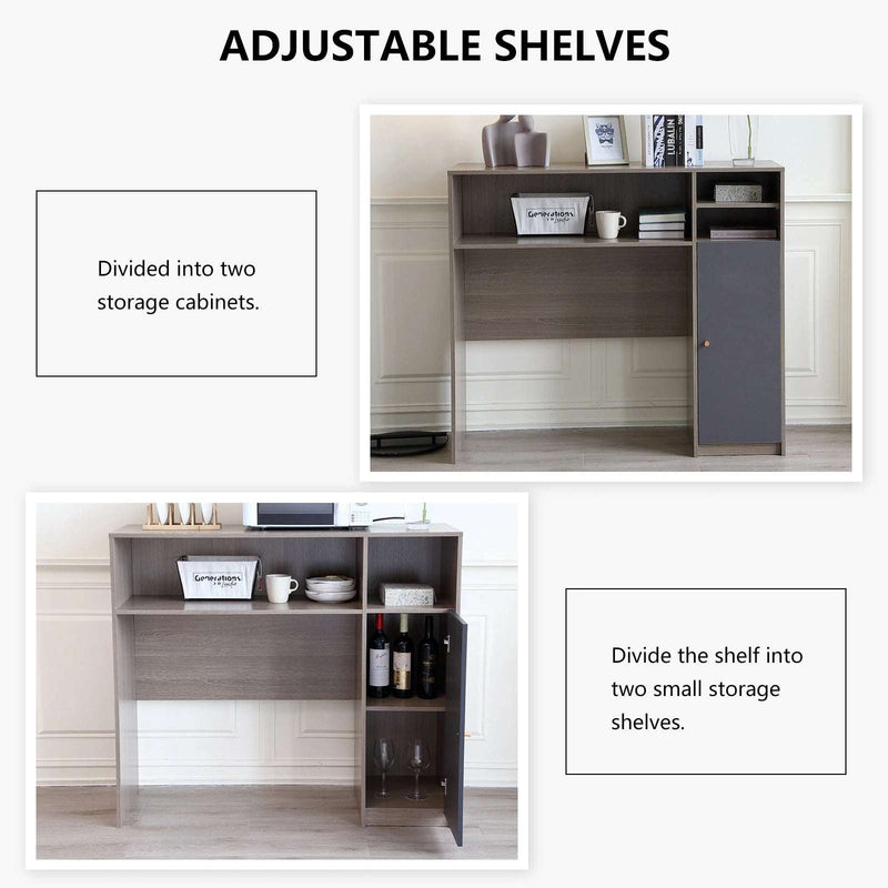 Modern Kitchen Sideboard with Folding Storage