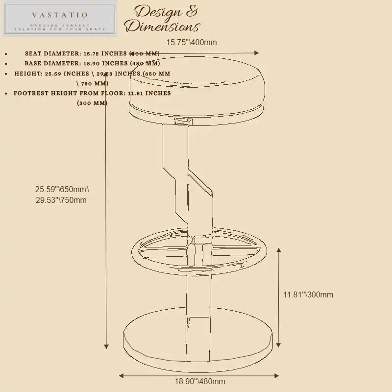 Red Faux Leather Bar Stool - Gold Base | Modern Seating