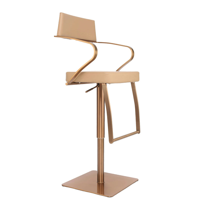 Beige Adjustable Bar Stool | Modern Kitchen & Bar Seating