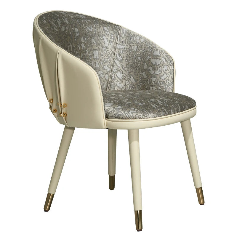 Elegant Upholstered Dining Chair with Solid Wood Frame