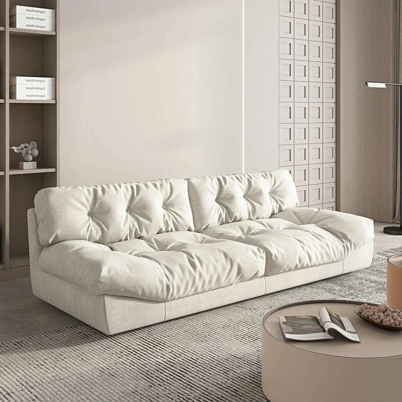 Yellow Tufted Sofa - Modern Living Room